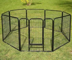 Topmast Premium Puppyren - Zwart - Hondenren - Opvouwbaar - 80 Cm Hoog - Binnen - Voor Puppy's En Honden -Dog Supplies 1200x995 8