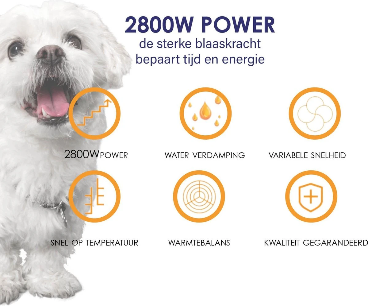Forgoods Professionele Hondenfohn - Waterblazer Voor Honden - Hondenfohn Met 4 Opzetstukken - 2800W Verstelbaar Vermogen - Roze 10 Forgoods Professionele Hondenfohn - Waterblazer Voor Honden - Hondenfohn Met 4 Opzetstukken - 2800W Verstelbaar Vermogen - Roze - Afbeelding 10