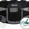 Meisterpet - XXL Opvouwbare Puppyren - 130 X 130 X 60 Cm - Met Gratis Dieren Verzorging Set T.w.v. €19.99