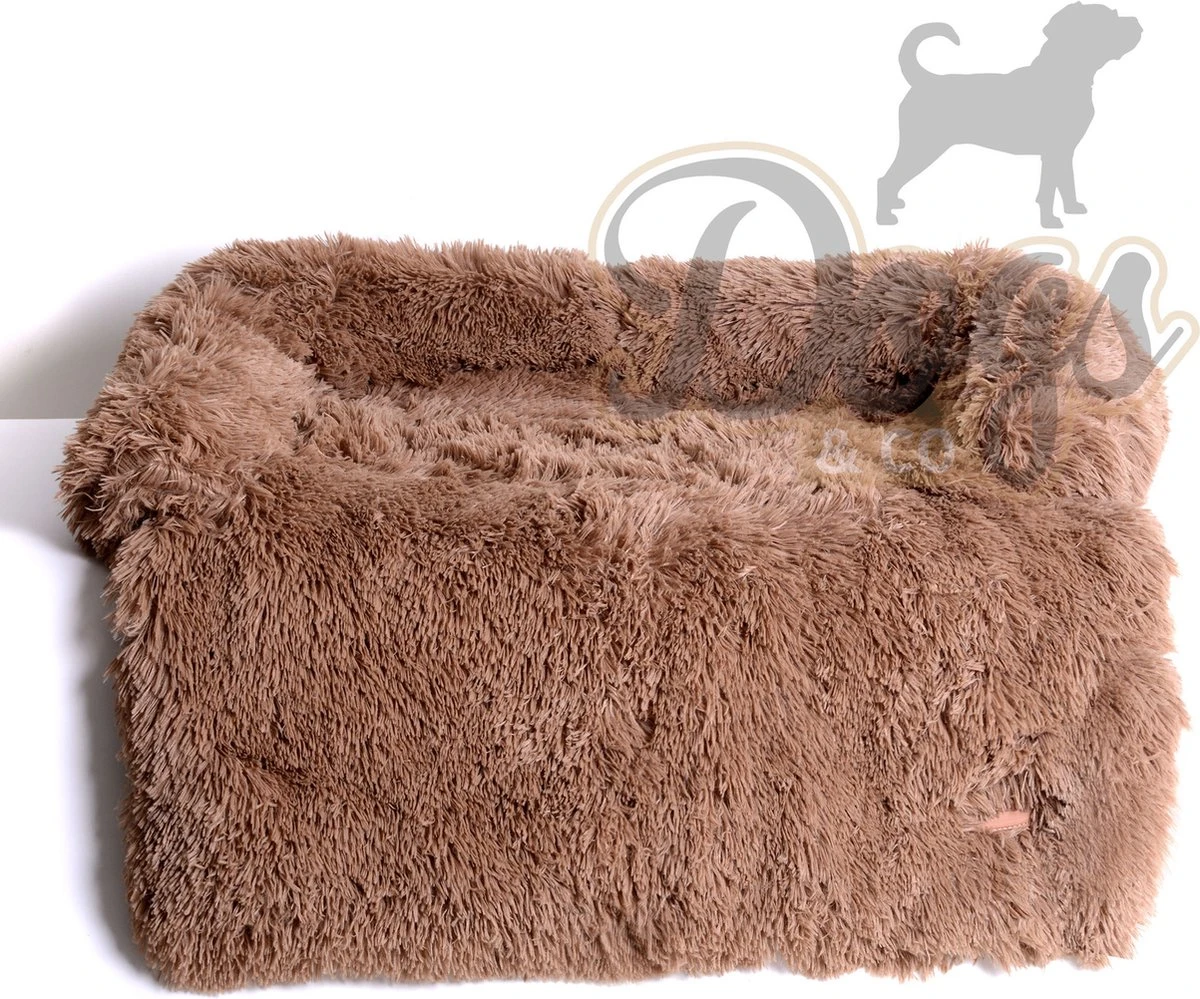 Dogs&Co Zachte Fluffy Hondenmat Voor Bank Maat S Khaki 75x75cm - HONDENMAND 4 Dogs&Co Zachte Fluffy Hondenmat Voor Bank Maat S Khaki 75x75cm - HONDENMAND - Afbeelding 4