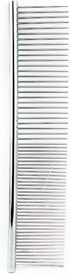 RVS Hondenkam 20cm X 4 Cm - Metalen Kam Grof/fijn