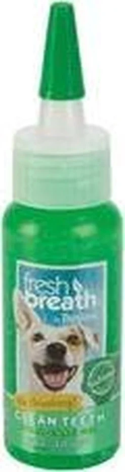 Tropiclean Fresh Breath Clean Teeth Oral Care Gel - Gebitsverzorging - Mint 59 Ml -Dog Supplies 318x1200