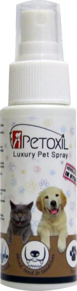 Petoxil Pet Spray Met Colloïdaal Zilver Is Speciaal Ontworpen Voor Gebruik Op Alle (huis) Dierensoorten. Revolutionair In Hygiëne