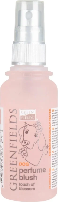 Hondenparfum Spray In 4 Geuren - Greenfields - Alchoholvrije En PH Neutrale Formule Tegen Onaangename Geurtjes - 50ml - Exotic -Dog Supplies 346x1200