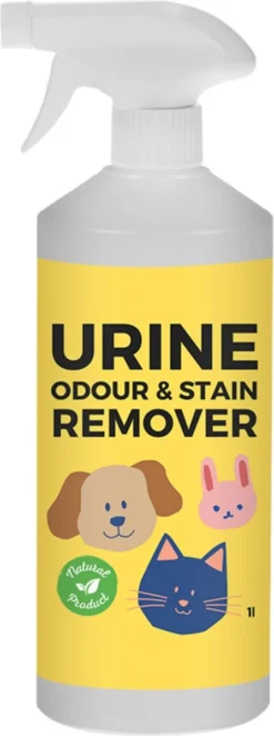 Urine Odour & Stain Remover - Urinegeur Verwijderen - Urine Vlekken Verwijderen - Natuurlijk En Veilig - Geurverwijderaar - Vlekkenverwijderaar - Weg Met Nare Geurtjes - Hond - Kat - 1 Liter