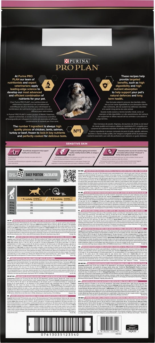 Pro Plan Medium & Large Adult 7+ (Senior) Sensitive Skin - Honden Droogvoer - Zalm - 14 Kg 2 Pro Plan Medium & Large Adult 7+ (Senior) Sensitive Skin - Honden Droogvoer - Zalm - 14 Kg - Afbeelding 2