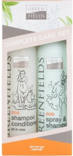Greenfields Vacht Verzorging Set Voor Honden Shampoo, Conditioner & Droogshampoo