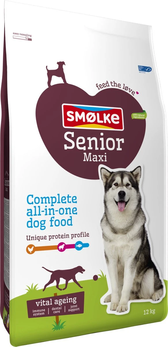 Smolke Senior Maxi - Kip - Hondenvoer - 12 Kg 15 Smolke Senior Maxi - Kip - Hondenvoer - 12 Kg - Afbeelding 15