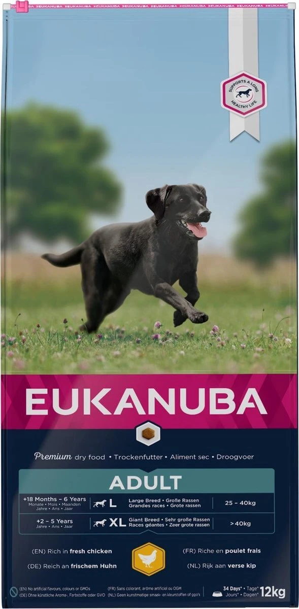 Eukanuba Dog Adult - Large Breed - Kip - Hondenvoer - 12 Kg 1 Eukanuba Dog Adult - Large Breed - Kip - Hondenvoer - 12 Kg