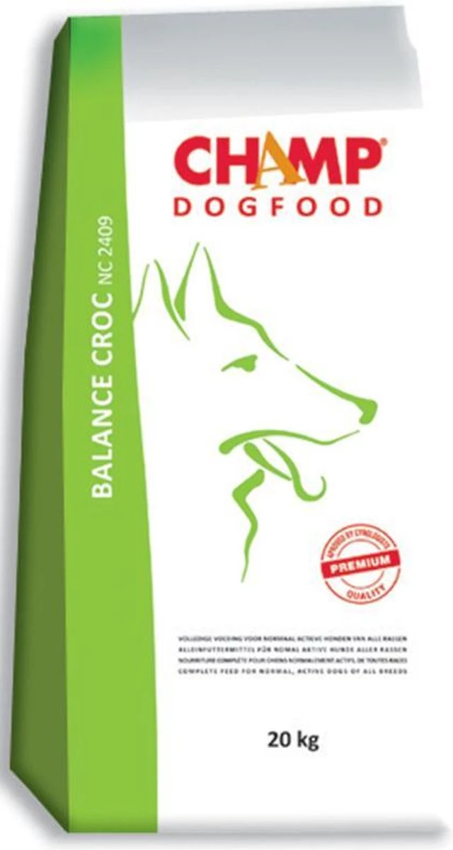 Champ Premium Balance Croc - Hond - Droogvoer - 20 Kg 1 Champ Premium Balance Croc - Hond - Droogvoer - 20 Kg