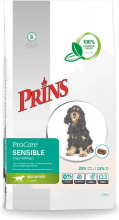 Prins Procare Graanvrij Sensible Hypoallergic - 12 KG 25 Prins Procare Graanvrij Sensible Hypoallergic - 12 KG -Dog Supplies 652x1200 1
