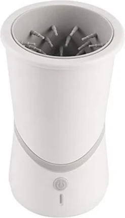 Merkloos Elektrische Hondenpootreiniger Draagbare Pet Voetenreinigingsborstel Zuigerkom Hondenvoetenreiniger Wasmachine Zachte Siliconenborstels Voor Modderige Poten Oplaadbare USB