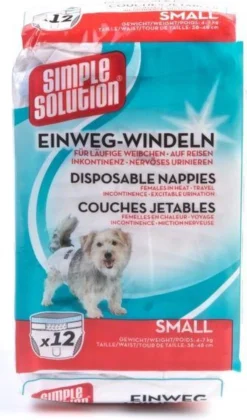 Simple Solution Wegwerp Honden Luier - SMALL 12 ST 38-48 CM -Dog Supplies 706x1200 1