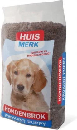 Merkloos Huismerk Krokant Puppy 10 Kg