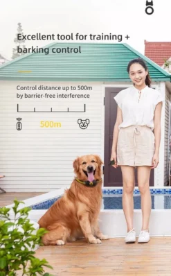Anti Blafband EN Trainingshalsband In 1 - UNIEK SYSTEEM - 1000m Bereik - 100 Levels - Trainingsband - Antiblafband - Teletac - Geluid En Vibratie/trilling - Grote En Kleine Honden - Volledig Waterdicht - Anti Blafband -Dog Supplies 744x1200