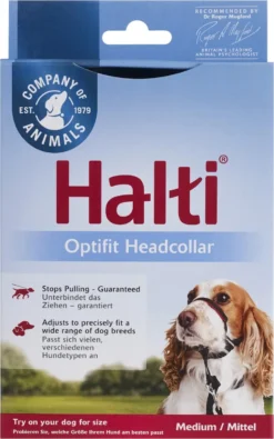 Halti OptiFit Headcollar - Hond - Anti Trekhalsband - Maat M - Voor Labrador, Boxer, Dobermann, Golden Retriever