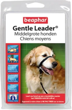 Gentle Leader Hoofdhalster Medium Zwart Beaphar -Dog Supplies 788x1200
