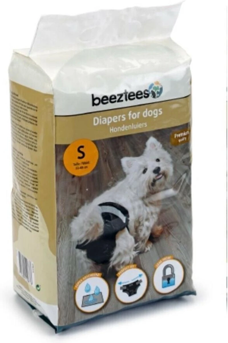 Beeztees - Hondenluier - Zwart - S - 20ST 1 Beeztees - Hondenluier - Zwart - S - 20ST