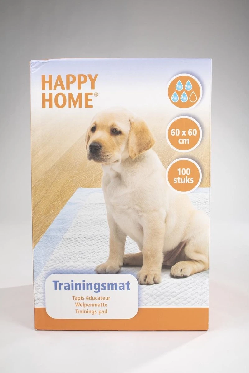 Happy Home Trainingsmat - Zindelijkstraining - 100 Stuks - 60X60 Cm 1 Happy Home Trainingsmat - Zindelijkstraining - 100 Stuks - 60X60 Cm