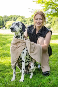 Pepets© – Hondenhanddoek – Honden Handdoek – Microvezel Handdoek – Handdoek Hond – Hondendeken – Droogdoek Hond – Dierendeken – Absorberend – 100*50CM - Beige - GRATIS Zonnebril -Dog Supplies 800x1200 6