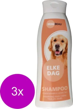 Beaubeau Hondenshampoo Elke Dag - Hondenvachtverzorging - 3 X 500 Ml