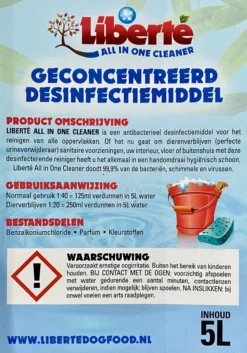 Geurverwijderaar - Liberté All In One Cleaner - Desinfectie - Dieren - Huis - Auto - Kantoor - Schoonmaakmiddel - 5L - Fresh Citrus -Dog Supplies 840x1200 4