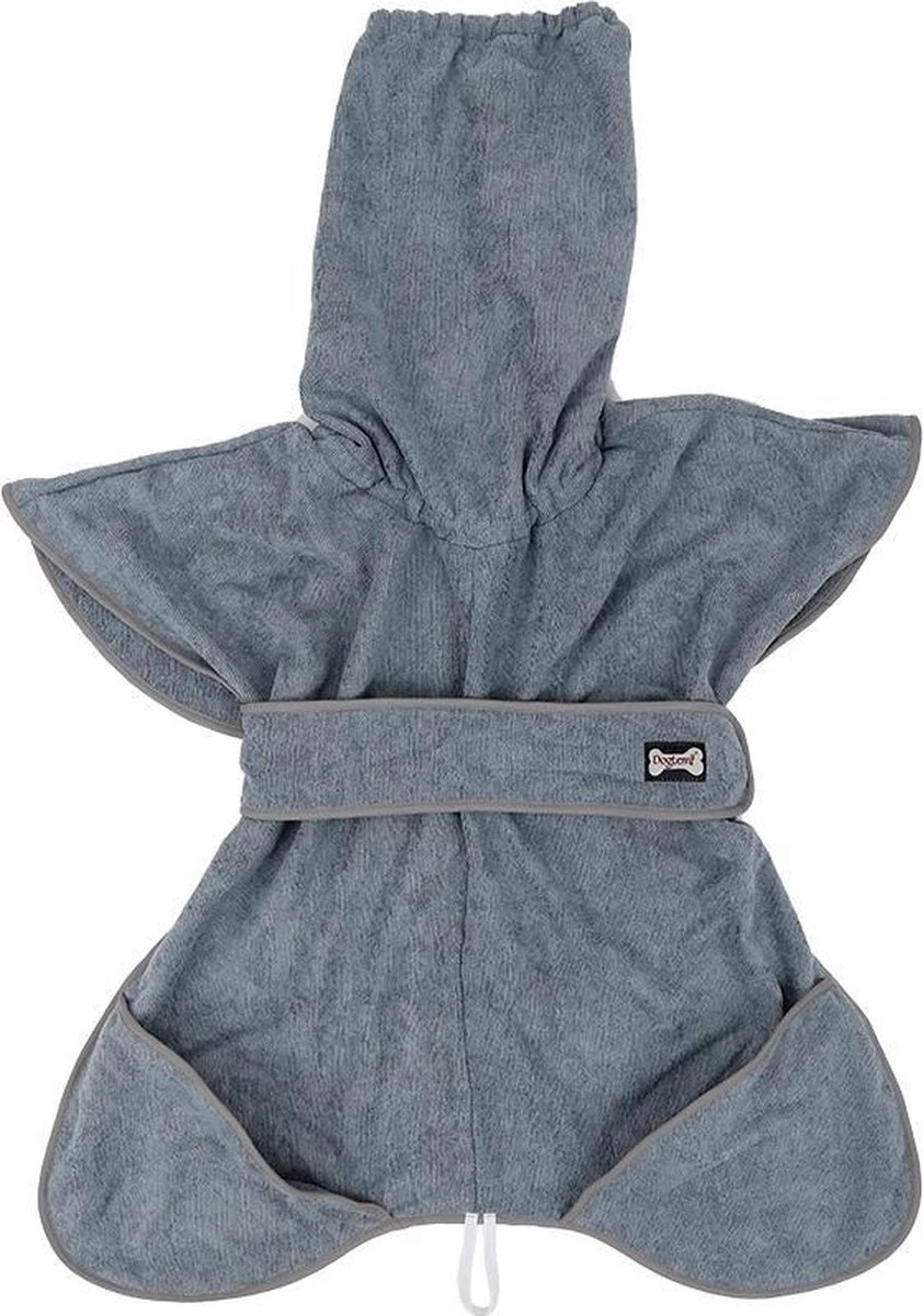 Super Absorberende Honden Badjas Grijs Maat L 8 Super Absorberende Honden Badjas Grijs Maat L - Afbeelding 8