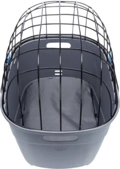 Trixie Fietsmand Voor Bagagedrager Met Draadkoepel Kunststof Grijs (46X36X47 CM) -Dog Supplies 853x1200