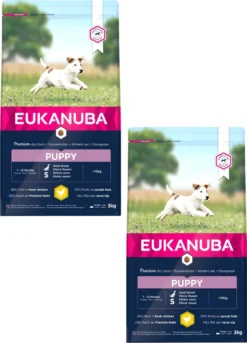 Eukanuba Growing Puppy Small Breed Kip - Hondenvoer - 2 X 3 Kg -Dog Supplies 864x1200
