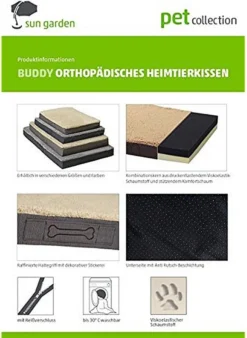 Sun Garden Buddy Orthopedisch Hondenkussen 120x72x10cm Antraciet 12 Sun Garden Buddy Orthopedisch Hondenkussen 120x72x10cm Antraciet -Dog Supplies 876x1200 3