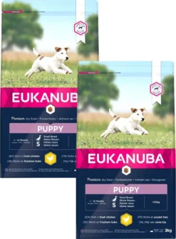 Eukanuba Growing Puppy Small Breed Kip - Hondenvoer - 2 X 3 Kg -Dog Supplies 882x1200 1