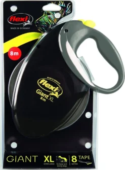 Flexi Giant Tape - Hondenriem - Zwart/Geel - XL - 8 M - (<50 Kg) -Dog Supplies 885x1200 1