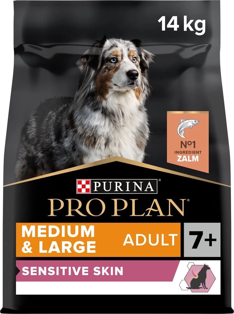 Pro Plan Medium & Large Adult 7+ (Senior) Sensitive Skin - Honden Droogvoer - Zalm - 14 Kg 4 Pro Plan Medium & Large Adult 7+ (Senior) Sensitive Skin - Honden Droogvoer - Zalm - 14 Kg - Afbeelding 4