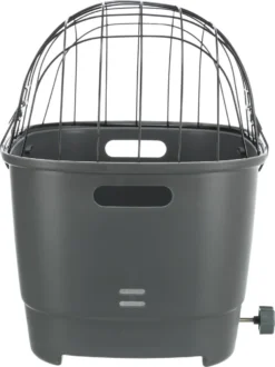 Trixie Fietsmand Voor Bagagedrager Met Draadkoepel Kunststof Grijs (46X36X47 CM) -Dog Supplies 897x1200