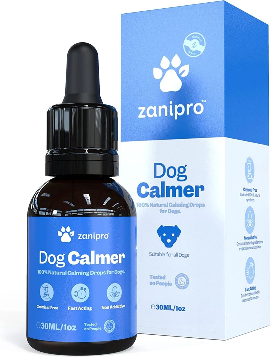 Aerend - Kalmerende Druppels Voor Honden - Zanipro® 30ml - Ontspanning En Antistress Middel Om Gedragsproblemen Te Verlichten - 100% Natuurlijk Uit Het Verenigd Koninkrijk - Met Ashwagandha & Valeriaan - No-stress - Voor Thuis En Onderweg 1 Aerend - Kalmerende Druppels Voor Honden - Zanipro® 30ml - Ontspanning En Antistress Middel Om Gedragsproblemen Te Verlichten - 100% Natuurlijk Uit Het Verenigd Koninkrijk - Met Ashwagandha & Valeriaan - No-stress - Voor Thuis En Onderweg