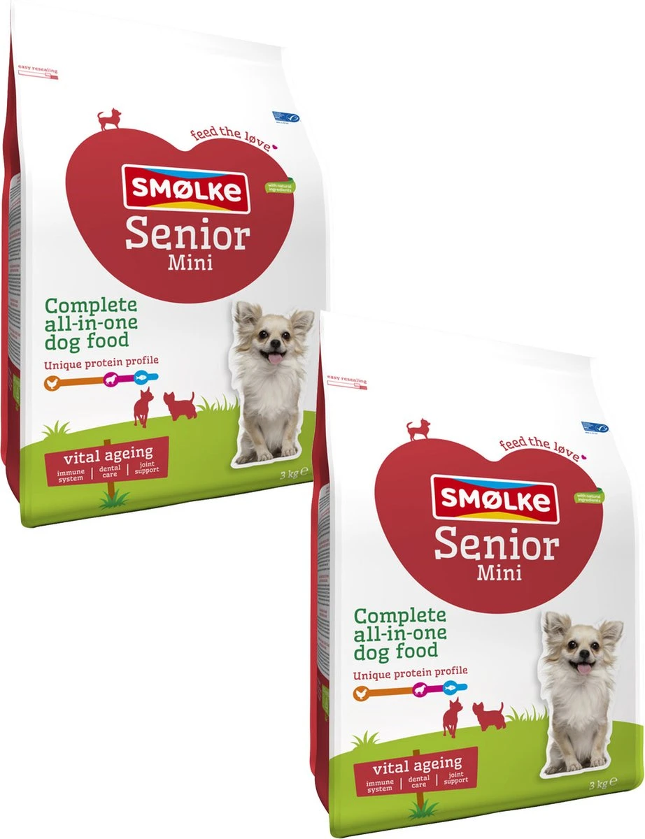 Smolke Senior Mini - Hondenvoer - 2 X 3 Kg 3 Smolke Senior Mini - Hondenvoer - 2 X 3 Kg - Afbeelding 3