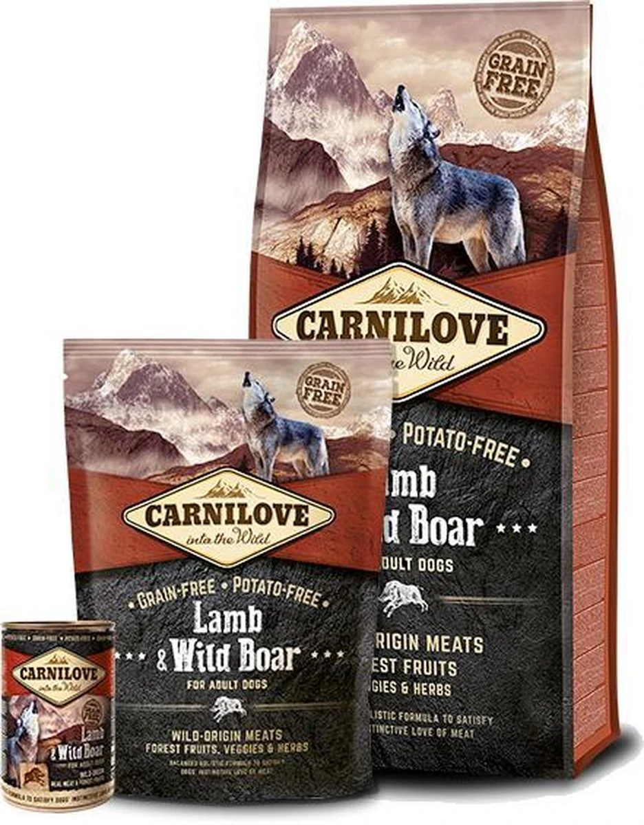 Carnilove Lamb / Wild Boar Adult 3 Carnilove Lamb / Wild Boar Adult - Afbeelding 3