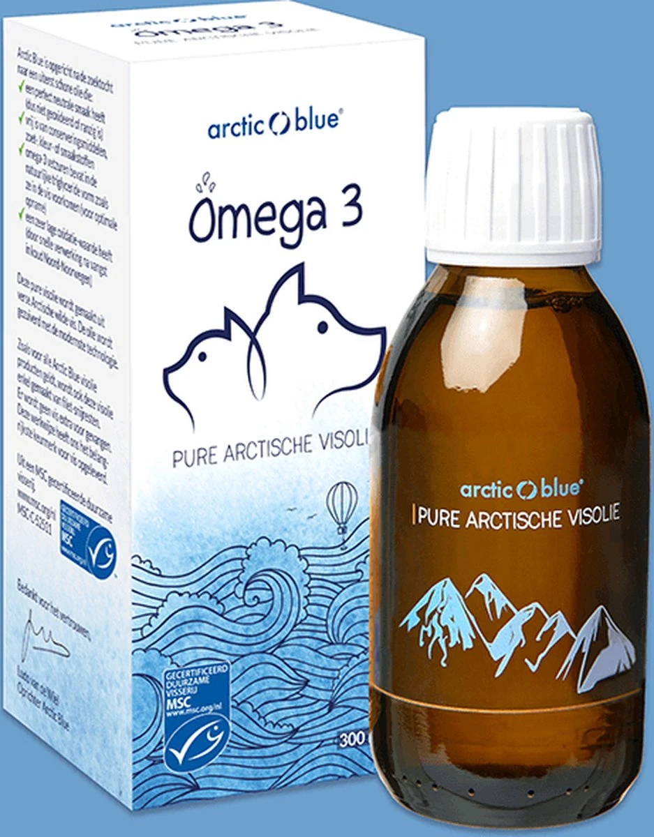 Arctic Blue - Pure Arctische Omega-3 Visolie 300 Ml Fles - Dier - MSC - Hond - Kat 9 Arctic Blue - Pure Arctische Omega-3 Visolie 300 Ml Fles - Dier - MSC - Hond - Kat - Afbeelding 9