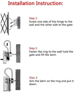 Houten Traphekje Harmonica | Traphekje Hond & Huisdieren | Extra Stevig | Inklapbaar | Met Klembevestiging | Deurhek Accordeon | Deurhekje | Hondenhek | Huisdier Hekje | Traphekje Houten -Dog Supplies 959x1200