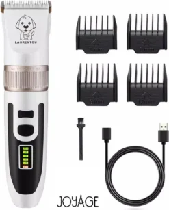 Joyage Professionele Hondentondeuse Voor Dikke Vacht – Honden Tondeuse & Hondentrimmer Tondeuse – Stille Tondeuse Katten & Honden Trimset Lang Haar – Trimmer Hond - Hondentondeuse Draadloos - Tondeuse Voor Honden - Tondeuse Hond Dikke Vacht