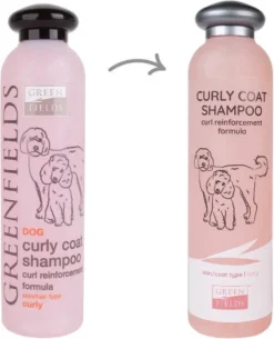 Greenfields - Hondenshampoo Voor Krullende Vacht - Extra Volume En Goede Doorkambaarheid - 270 Ml - Hondenshampoo Krullende Vacht -Dog Supplies 972x1200