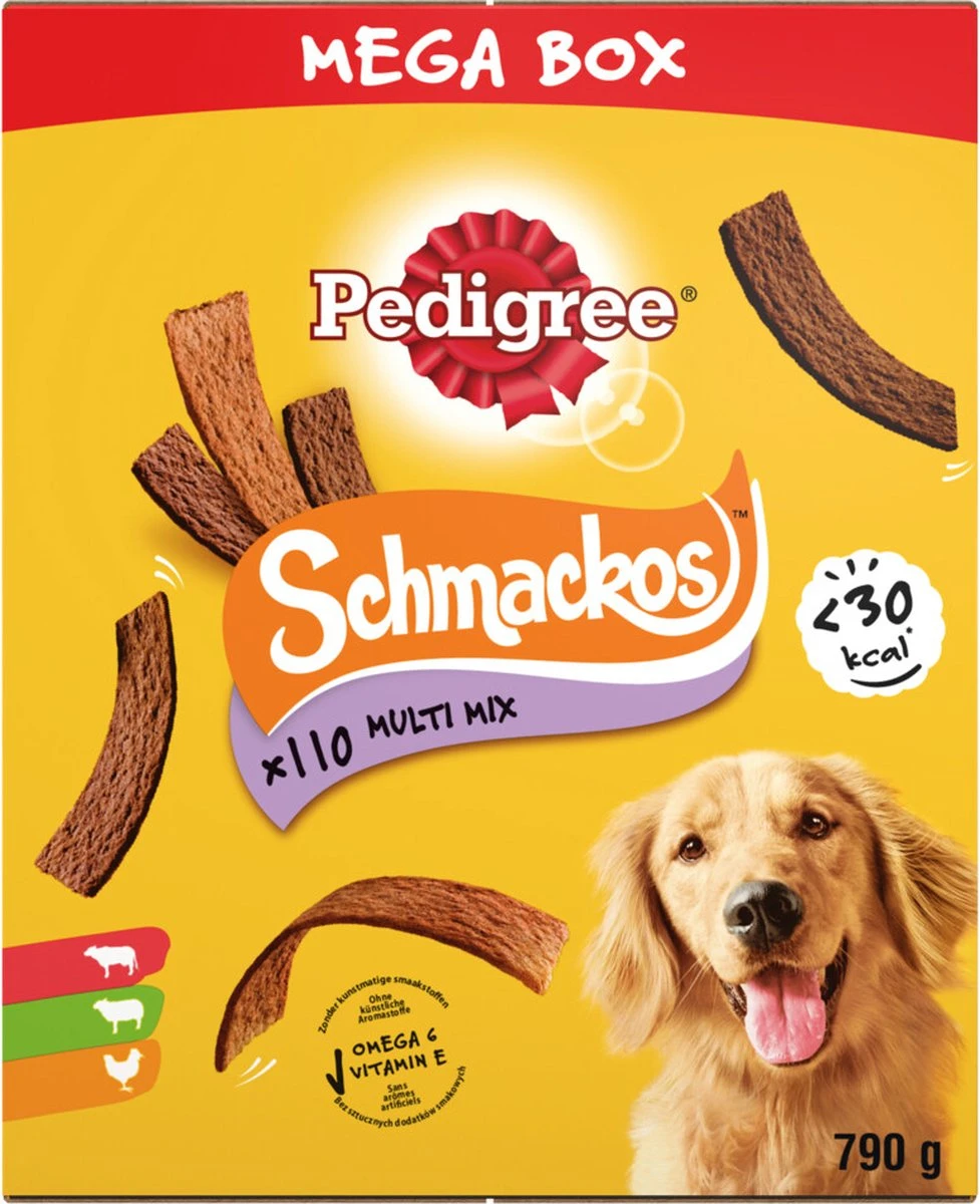 Pedigree Schmackos Megabox Hondensnacks - 110 Stuks 2 Pedigree Schmackos Megabox Hondensnacks - 110 Stuks - Afbeelding 2