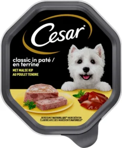 Cesar Classic Paté Honden Natvoer - Kip - 14 X 150 Gr -Dog Supplies 991x1200 1