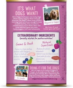 Edgard & Cooper Wild & Eend Blik - Voor Volwassen Honden - Hondenvoer - 12 X 400g 10 Edgard & Cooper Wild & Eend Blik - Voor Volwassen Honden - Hondenvoer - 12 X 400g -Dog Supplies 996x1200 4